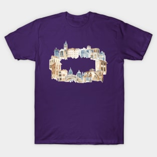 Mediterranean City Building T-Shirt